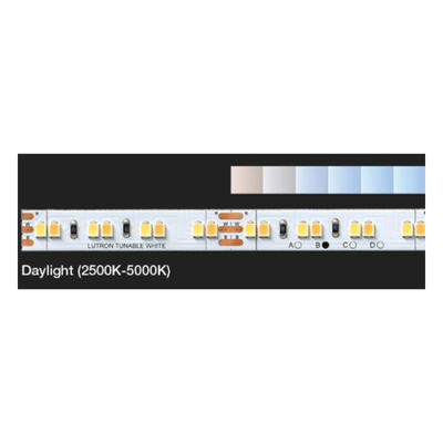 Kit de Tira LED / Blanco Ajustable 2500K-5000K / 5 m (16.4 ft) / CRI 90+ / 200 lm/ft / Atenuación 0.1%-100% / RadioRA 3 Nativo