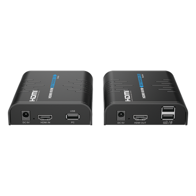 Extensor KVM HDMI / 1080p @ 60 Hz / 120 m (393.7 ft) / 1 a 253 Receptores / Red Gigabit / USB HID / Audio PCM