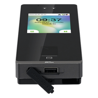 Terminal Biométrica IP / Pantalla 2.8" / 3,000 Rostros / 6,000 Huellas / IP65 / Video Intercom SIP / ONVIF / Anti-Fraude