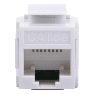 Acoplador UTP / Cat6A / RJ45 Hembra a Hembra / 10 Gbps / 500 MHz / Blanco
