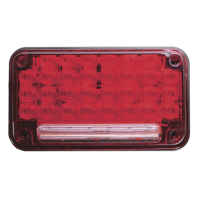 Luz de Advertencia LED / 7x4" / 66 LED / 10 Patrones de Destello / 12 VCC / Luz de Trabajo Integrada / Montaje Permanente