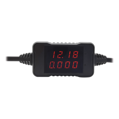 Medidor Portátil de Voltaje y Corriente / Rango 3.6 ~ 15 VCC / Corriente 0 ~ 3 A / Display LCD / 40 g