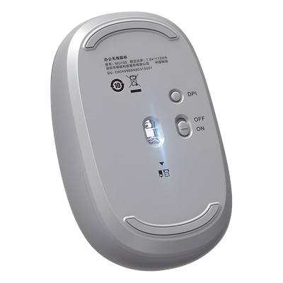 Mouse Inalámbrico / 2.4 GHz / 2400 DPI / Alcance 10 m (32.8 ft) / 3 Botones Silenciosos / Ergonómico