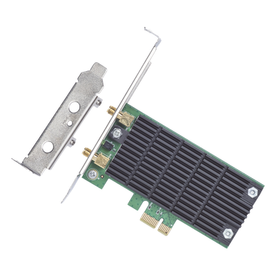 Adaptador PCI Express Wi-Fi / Doble Banda AC1200 / 2.4 y 5 GHz / 2x2 MU-MIMO / Antenas Desmontables 2 dBi / Perfil Bajo y Completo