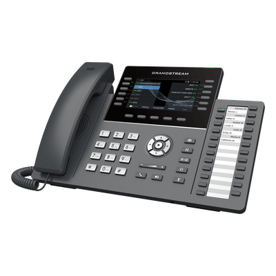 Teléfono IP / 12 Líneas / 24 Teclas Programables / Wi-Fi 6 / PoE / Pantalla LCD 4.3 Pulgadas / Bluetooth / Audio HD