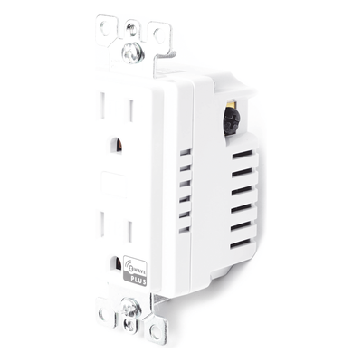 Tomacorriente Inteligente Z-Wave / 120 VCA 60 Hz / Carga 1800W Resistiva / Alcance 20.5 m (67.3 ft) / Empotrable Interior