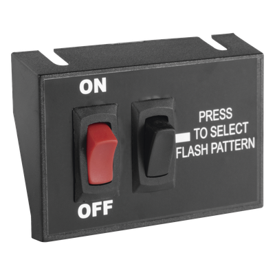 Controlador de Encendido/Apagado / Selector de Patrón Momentáneo / 12 VCC / 15 A / 3.5 x 2.15 pulgadas (8.89 x 5.48 cm)