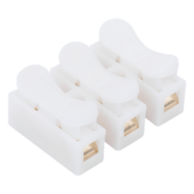 Conector Push / 3 Contactos / 250V 10A / -40°C a 100°C / Cables 0.5 a 3.5 mm² / Material Antiflama