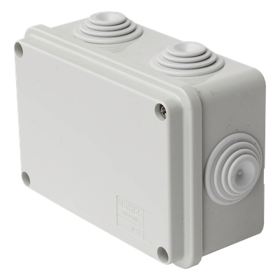 Caja de Derivación Estanca / PVC Libre de Halógenos / 6 Entradas / IP55 / IK08 / 120x80x50 mm / -24 a 60°C