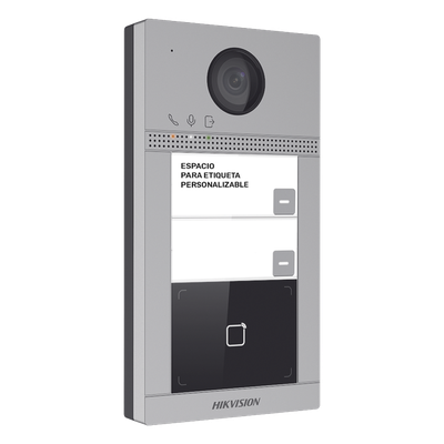 Videoportero IP / 2 Megapixel / PoE / IP65 + IK08 / 2 Departamentos / 2 Puertas / 6 Monitores / 129° / IR 3m (9.84 ft)