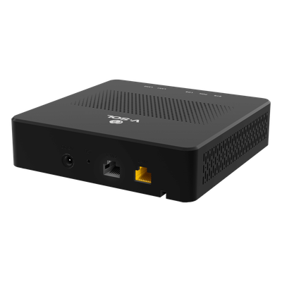 ONU/ONT Bridge XGSPON / 1 Puerto RJ45 10 Gbps / 1 Puerto RJ45 1 Gbps / Conector SC/UPC / 12W Máx / 140×140×34.5 mm / -10 a 55°C