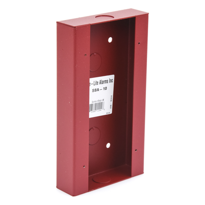 Caja de Montaje Superficial / Acero Rojo / 4.5 x 8.188 x 1.375 pulgadas / Interior Seco / Estaciones BG-12LR Series