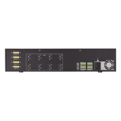 Decodificador de Video / 16 Salidas HDMI 4K UHD / 256 Canales Simultáneos / Videowall / Audio Bidireccional / Doble Puerto Gigabit