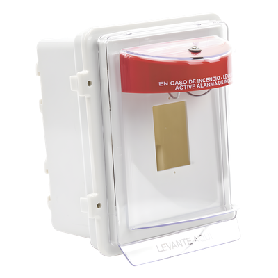 Protector Universal para Estación Manual / Policarbonato UV / Empotrado 4 pulgadas / NEMA 3R / -40°F a 250°F / UL/cUL/ADA