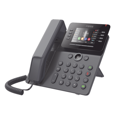 Teléfono IP Empresarial / 12 Líneas SIP / Pantalla Color 3.5" / Wi-Fi Dual Band / Bluetooth 5.0 / PoE Gigabit / Conferencia 6 Vías