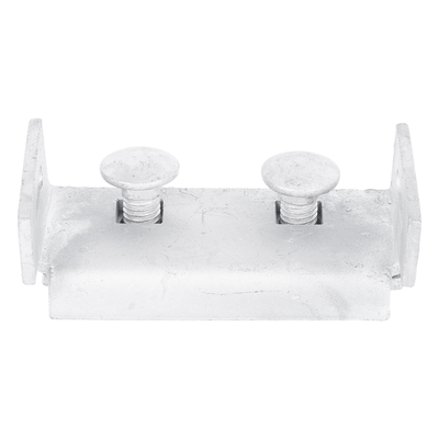 Herraje de Suspensión Tangente / Cable Figura 8 / Poste Concreto o Madera / Acero Galvanizado / Protección UV