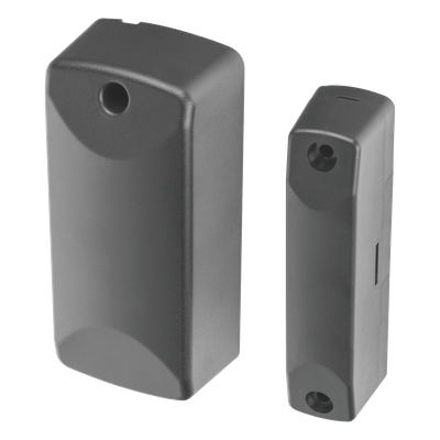 Sensor Magnético Inalámbrico para Exterior / IP56 / Gap 7.5 cm / Entrada Auxiliar NC/C/NO / -40°C a 60°C / Batería 10 Años / 345 MHz