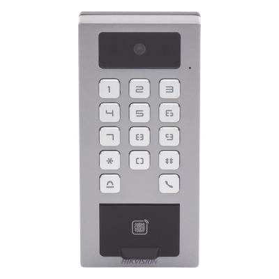 Terminal de Control de Acceso / Videoportero Multiapartamento / 2 Megapixel / IP65 & IK09 / 10,000 Huellas / 100,000 Tarjetas / PoE / 2 Relays / Wi-Fi