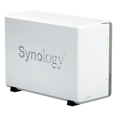 NAS de 2 Bahías / CPU 4 Núcleos 1.7 GHz / 1 GB DDR4 / LAN 1GbE / USB 3.2 Gen 1 / RAID 0, 1, JBOD, SHR