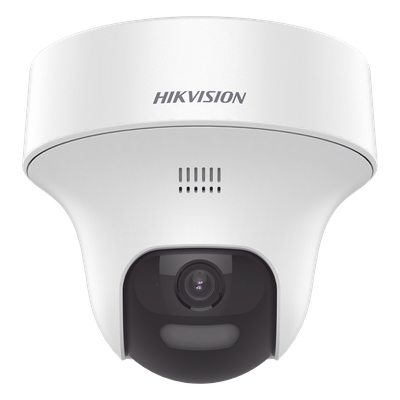 Cámara Domo Turret Turbo HD / 2 Megapixel / Dual Light 25 m (82 ft) IR + 20 m (65.6 ft) Luz Blanca / Audio Bidireccional / Interior