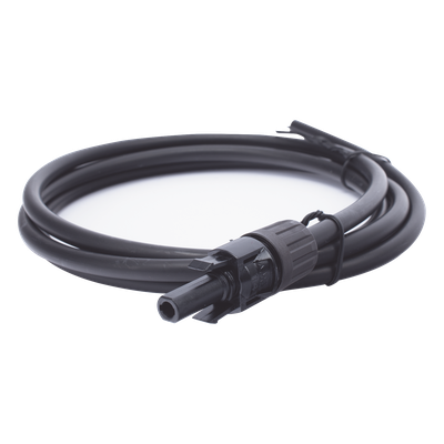 Cable Fotovoltaico / 1.5 m (4.9 ft) / 10 AWG / MC4-H Macho / Negro / Doble Aislamiento