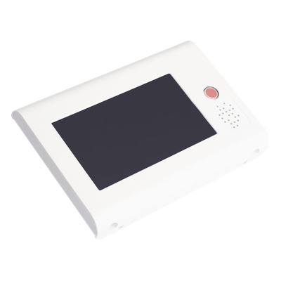 Terminal Inteligente para Habitación Hospitalaria / Pantalla Táctil 7" / RFID 125 kHz / VoIP SIP Bidireccional / PoE IEEE 802.3af / Bus RS485 / Carcasa Antibacteriana