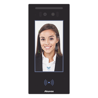 Frente de Calle IP / Pantalla Táctil IPS 5" / Doble Cámara 2 Megapixel / Reconocimiento Facial / Bluetooth y NFC / IP65