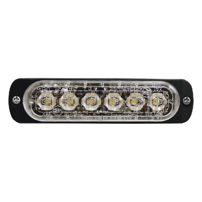 Luz Auxiliar LED / 6 LED Alta Potencia / Perfil Bajo 9 mm / SAE Clase 1 / ECE R65 / IPX7 / Sincronización 15 Unidades