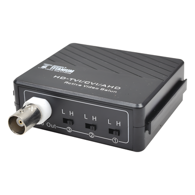 Receptor de Video Activo / Transmisión 400 m (1312.3 ft) / HD-TVI/CVI/AHD/CVBS / 2 Megapixel / Inmunidad al Ruido 60 dB / Protección contra Sobretensión Grado III
