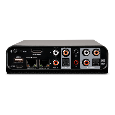 Streamer de Audio / Native Streaming / AirPlay 2 / Google Cast / HDMI eARC / PoE / Salidas Simultáneas Analógica y Digital / Bluetooth LE Audio