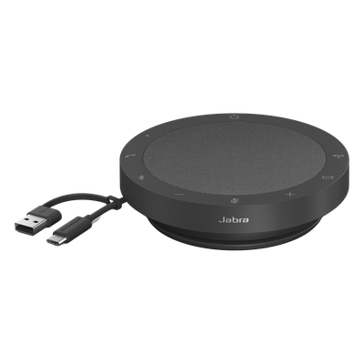 Altavoz de Conferencia / 4 Micrófonos MEMS con Formación de Haces / Alcance 2.3 m (7.5 ft) / Bluetooth 4.2 30 m (98.4 ft) / USB-C y USB-A / Batería 12 Horas