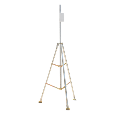 Kit de Montaje Trípode con Mástil / Acero Galvanizado / Altura Total 4.52 m (14.8 ft) / Capacidad 6 kg / Antenas Plato < 25 cm