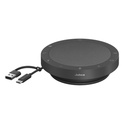 Altavoz de Conferencia / 4 Micrófonos MEMS Beamforming / Alcance 2.3 m (7.5 ft) / Bluetooth 4.2 / USB-C y USB-A / Batería 12 h
