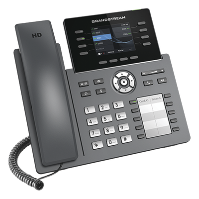 Teléfono IP / 8 Líneas SIP / 4 Cuentas / Pantalla 2.8" / Wi-Fi Dual-Band / Bluetooth / PoE / Audio Full HD
