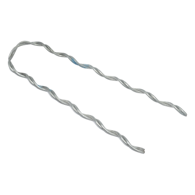 Remate Preformado para Cable Guía de Acero / Acero Galvanizado / Ø 1.2 - 1.3 mm / Tensión 1300 N / Longitud 160 mm (0.52 ft) / Instalación sin Herramientas