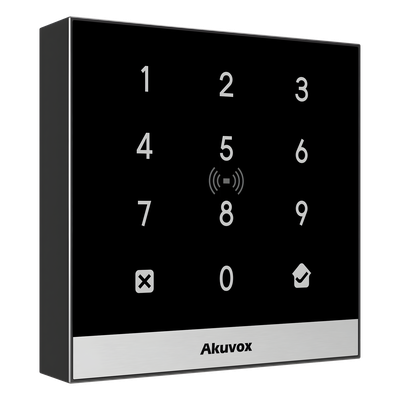 Teclado de Control de Acceso / Gestión en la Nube / PoE / Lector NFC y Tarjetas 125 kHz / MIFARE 13.56 MHz / IP65 / 1 Puerta / PIN Temporal