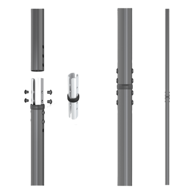 Unión de Postes / Estructura de Videowall / Tornillería Incluida / Múltiples Configuraciones