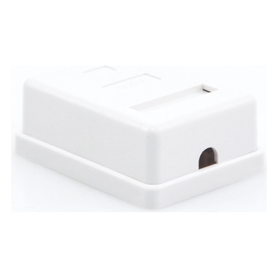 Caja de Pared / 1 Puerto Keystone / Cat5e / T568A-B / UL 94V-0