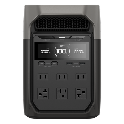 Estación de Energía Portátil / 1024 Wh / 6 Salidas AC 1800 W / 4 USB-C 100 W / Carga Solar 500 W / Wi-Fi y Bluetooth