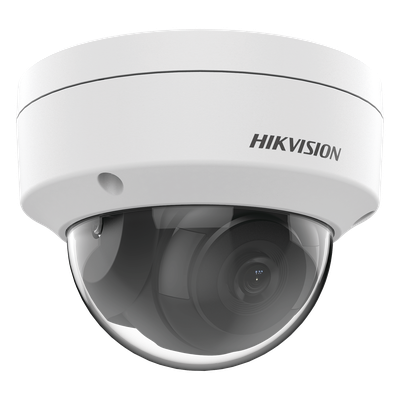 Domo IP / 4 MP / Lente 2.8 mm / IR 30 m (98 ft) / WDR 120 dB / IP67 / PoE / H.265+