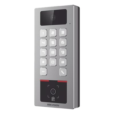 Teclado con Lector de QR / Cámara 2 Megapixel / Videoportero Multiapartamento / IP65 & IK09 / PoE / 2 Relays / Control de 2 Puertas