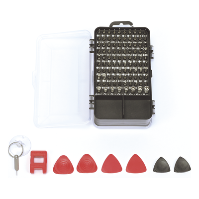 Juego de Reparación Electrónica / 115 Piezas / 98 Puntas de Precisión / Acero Cr-V / Estuche de Almacenamiento