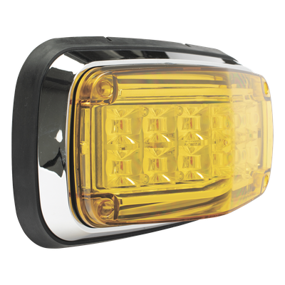 Luz de Advertencia / 8 x 4 in / Ámbar / IP67 / 12-30 VCC / SAE J595 / ECE R65