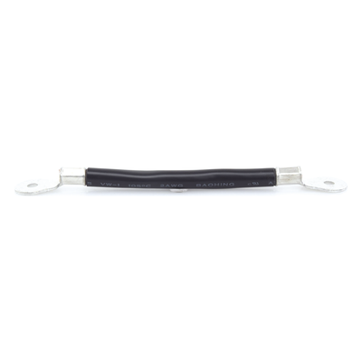 Cable de Batería / Calibre 2 AWG / 0.2 m (0.66 ft) / Terminales de Ojo Doble / Serie o Paralelo / Negro