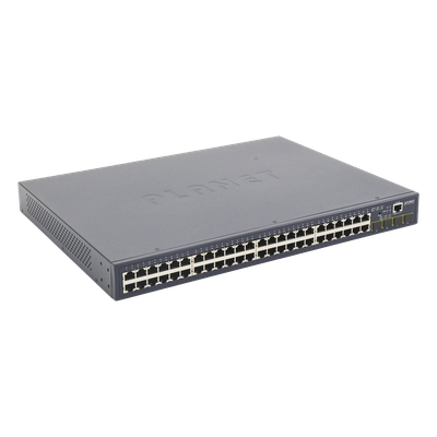 Switch Administrable Capa 2 / 48 Puertos Gigabit / 4 SFP / 104 Gbps / 77.38 Mpps / 1.44 x 1.44 pies