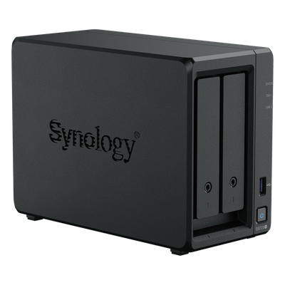 NAS de 2 Bahías / Expansible a 7 Unidades / Puerto 2.5GbE / 2 Ranuras M.2 NVMe / 276 MB/s Lectura / 224 MB/s Escritura / Procesador AMD Ryzen R1600 / 4 GB DDR4 ECC