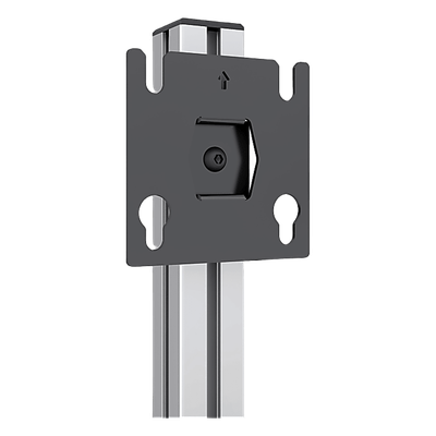 Placa Adaptadora para Panel LED / Compatible 20 x 20.5 mm / Acero / 64 x 64 x 2 mm / Orificios Ø10.3 mm / Separación 40 mm