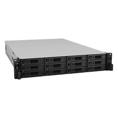NAS Rack / 12 Bahías / Procesador Intel Xeon 8 Núcleos / 8 GB DDR4 ECC / Dual 10GbE / Escalable a 36 Bahías / Alimentación Redundante