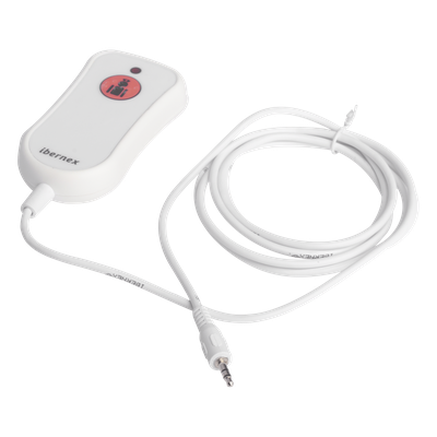 Pulsador de Llamada para Paciente / Material Antibacteriano / Código Braille / IP67 / Cable 2 m Resistente al Fuego / 12 V