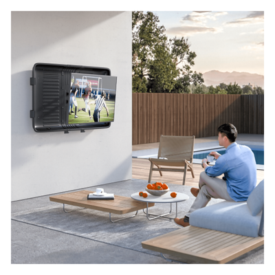Enclosure para Pantalla / Hasta 75" / Carga 50 kg (110 lbs) / IPX4 / Movimiento Completo / VESA 600x400